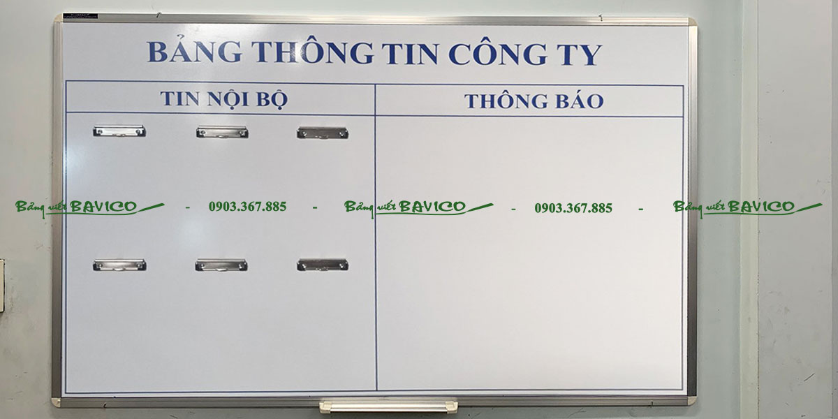 Bảng thông báo gắn kẹp giấy BAVICO